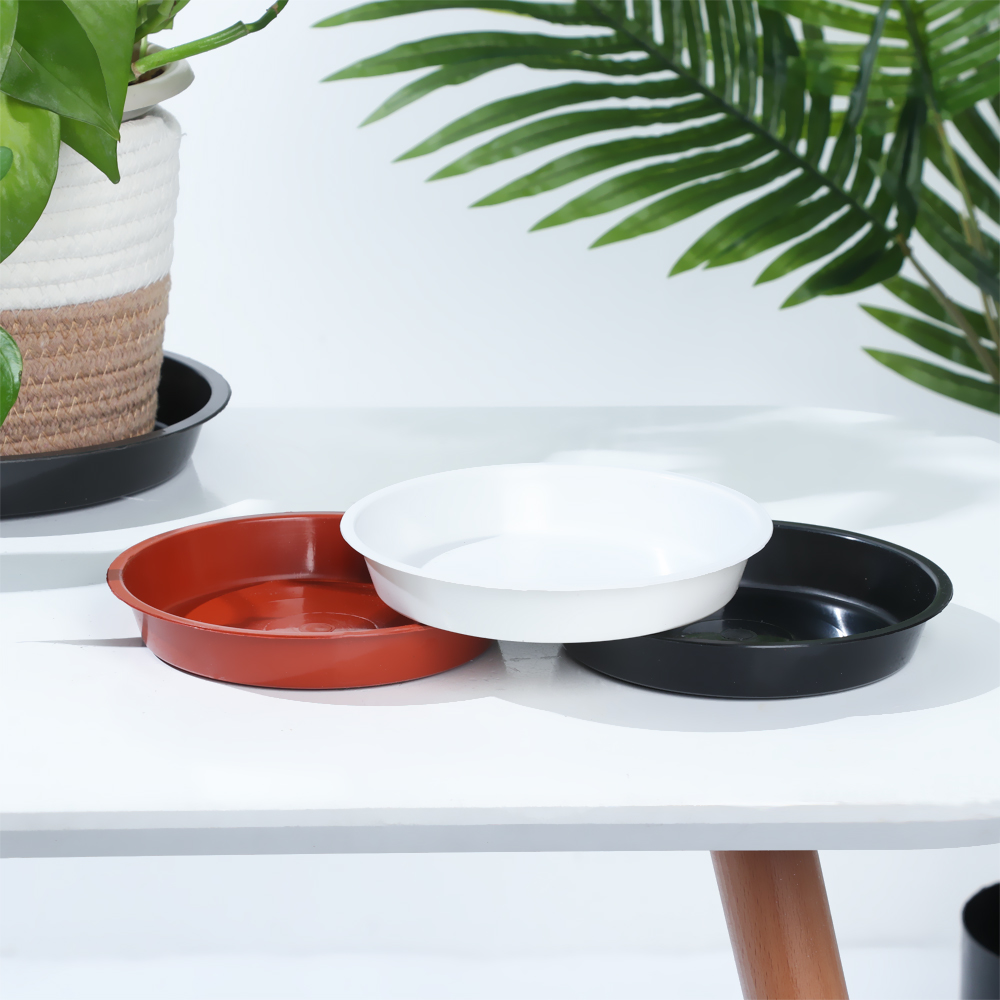 3Pcs Round Shaped Plant Trays  - Drip Tray Saucer ulasan dan harga