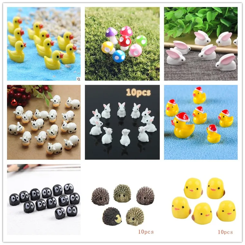 10Pcs/Hedgehog and Cows/Cute A - Bonsai Garden Art ulasan dan harga