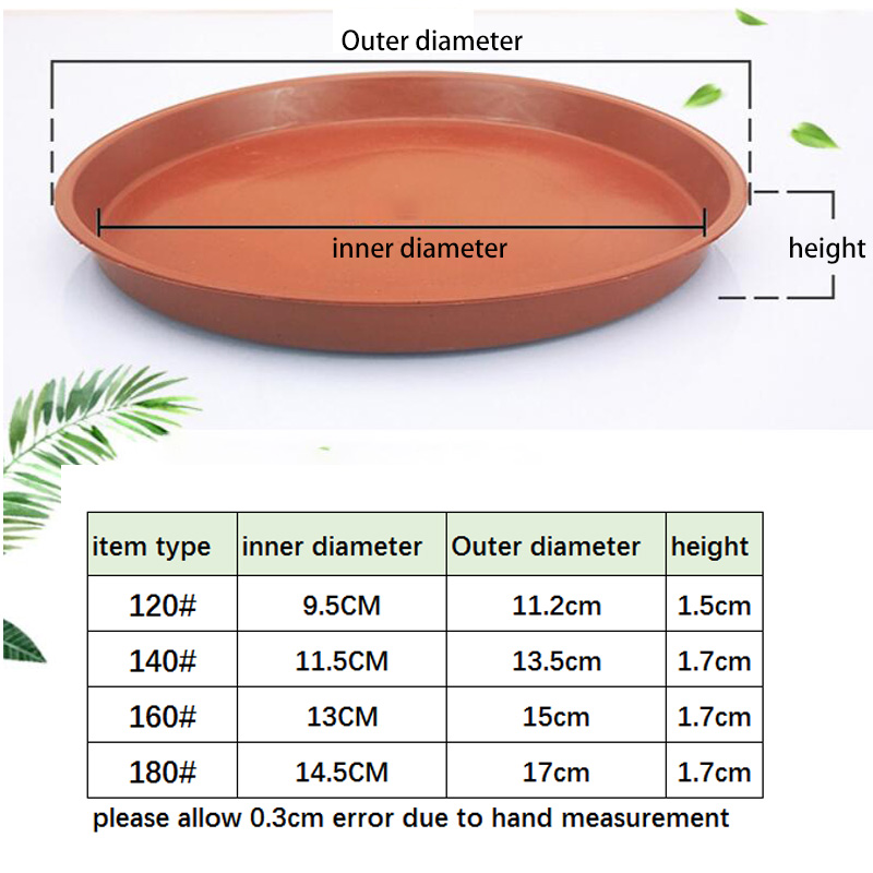 10pcs Plastic Flower Pot Tray  - Drip Tray Saucer ulasan dan harga