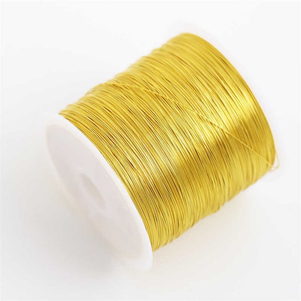 100m/roll Gold Plated Color Pr - Copper Wire Roll ulasan dan harga