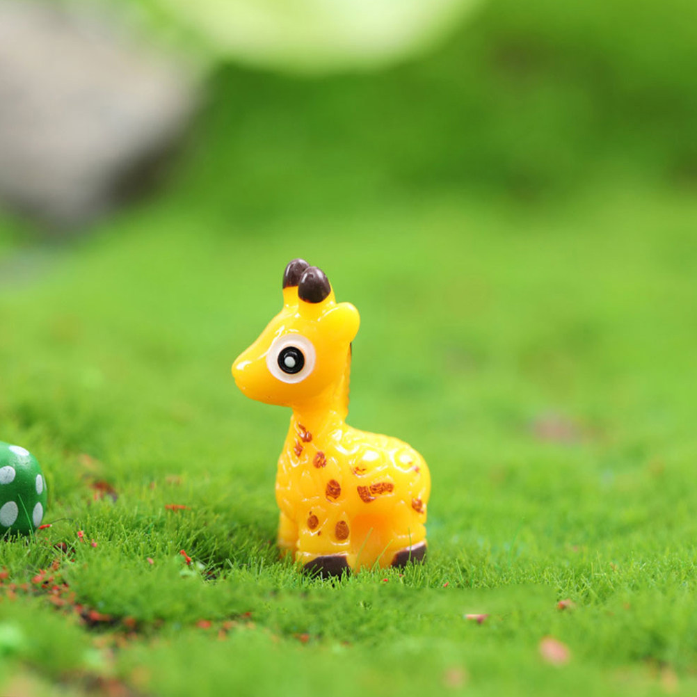 8Pcs Deer Decorations Resin Mi - Bonsai Garden Landscape Design ulasan dan harga