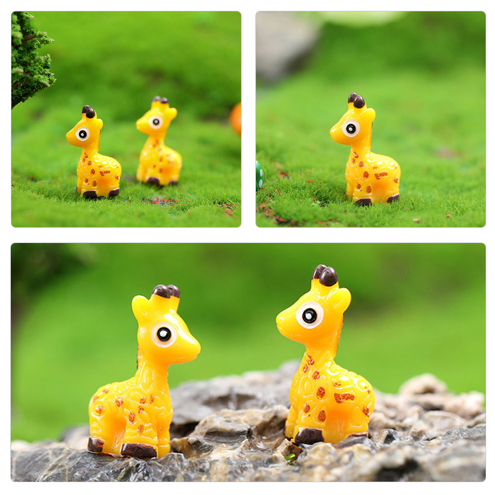 8Pcs Deer Decorations Resin Mi - Bonsai Garden Landscape Design ulasan dan harga