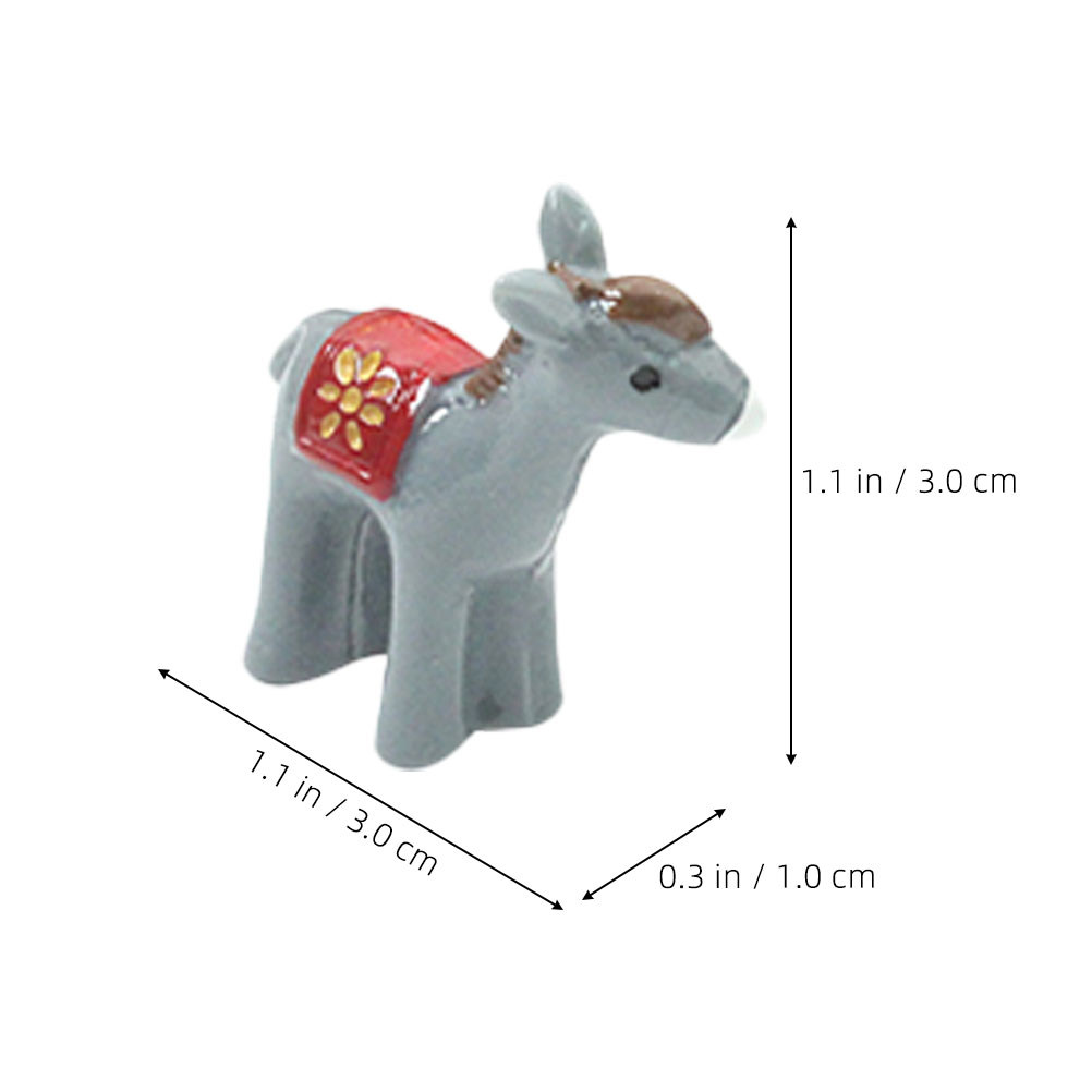 12Pcs Resin Mini Donkey Garden - Bonsai Garden Landscape Design ulasan dan harga