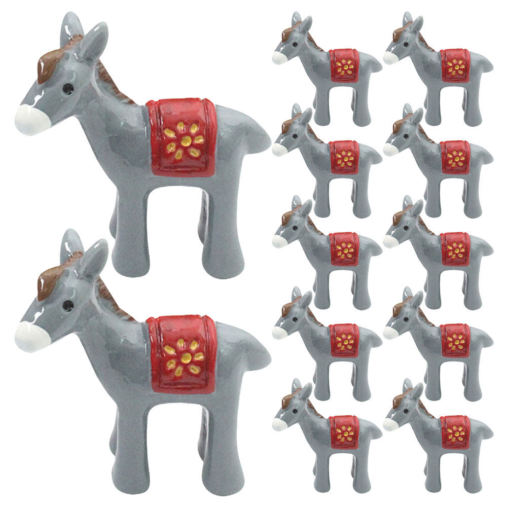 12Pcs Resin Mini Donkey Garden - Bonsai Garden Landscape Design ulasan dan harga