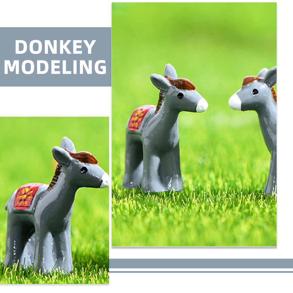 12Pcs Resin Mini Donkey Garden - Bonsai Garden Landscape Design ulasan dan harga