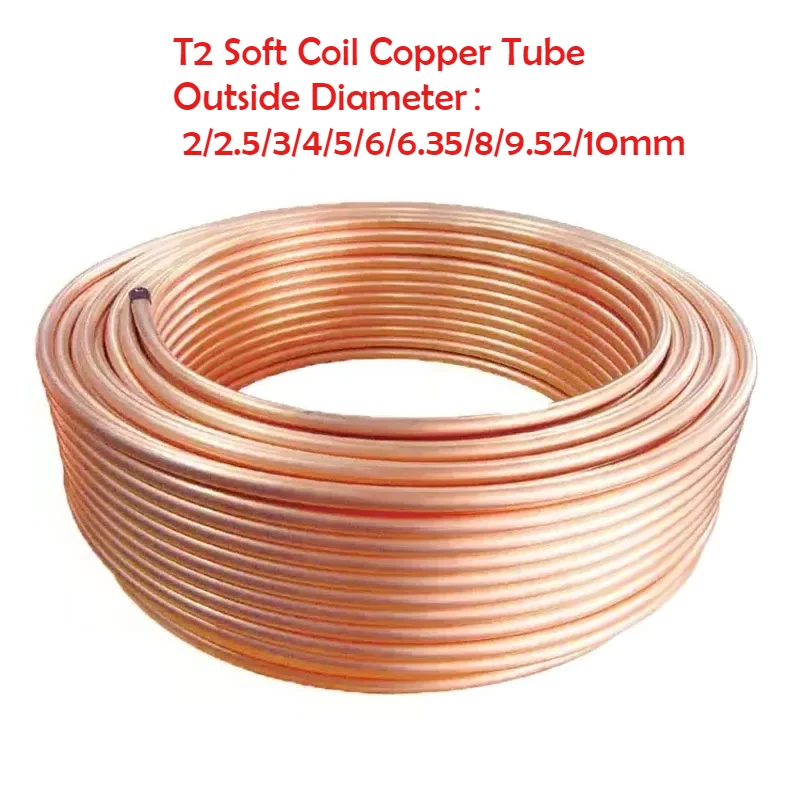 T2 Copper Tubing Soft Coil Red - Copper Wire Roll ulasan dan harga