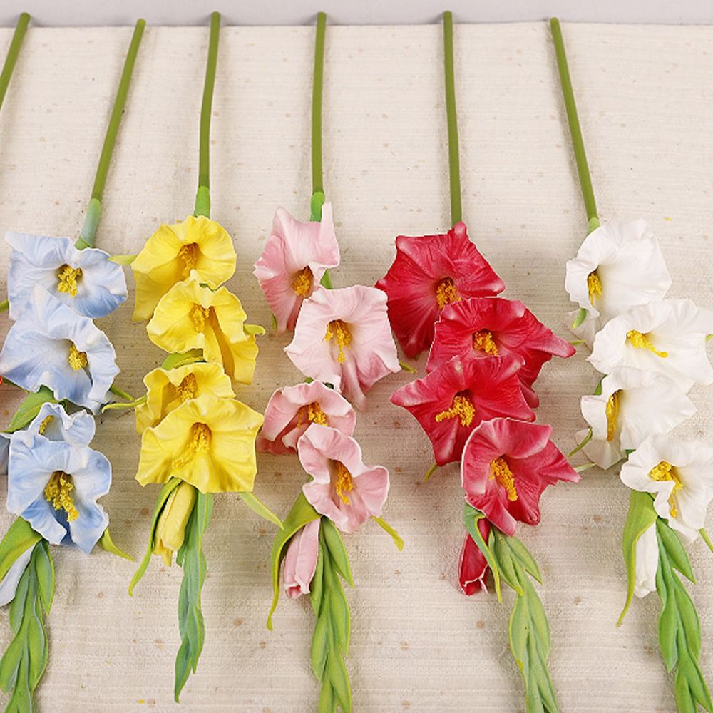 PU Artificial Gladiolus Branch - Bonsai Garden Art ulasan dan harga