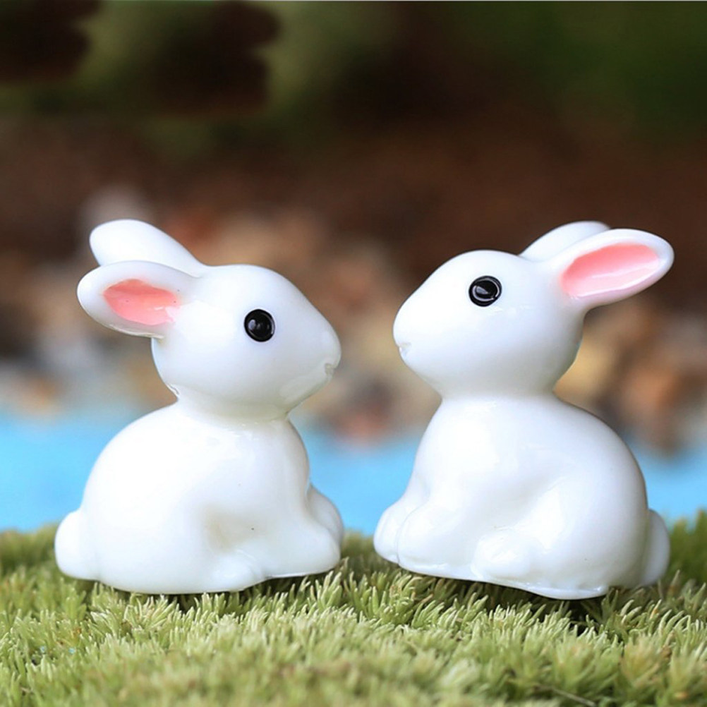 10Pcs Exquisite Mini Rabbits D - Bonsai Garden Landscape Design ulasan dan harga