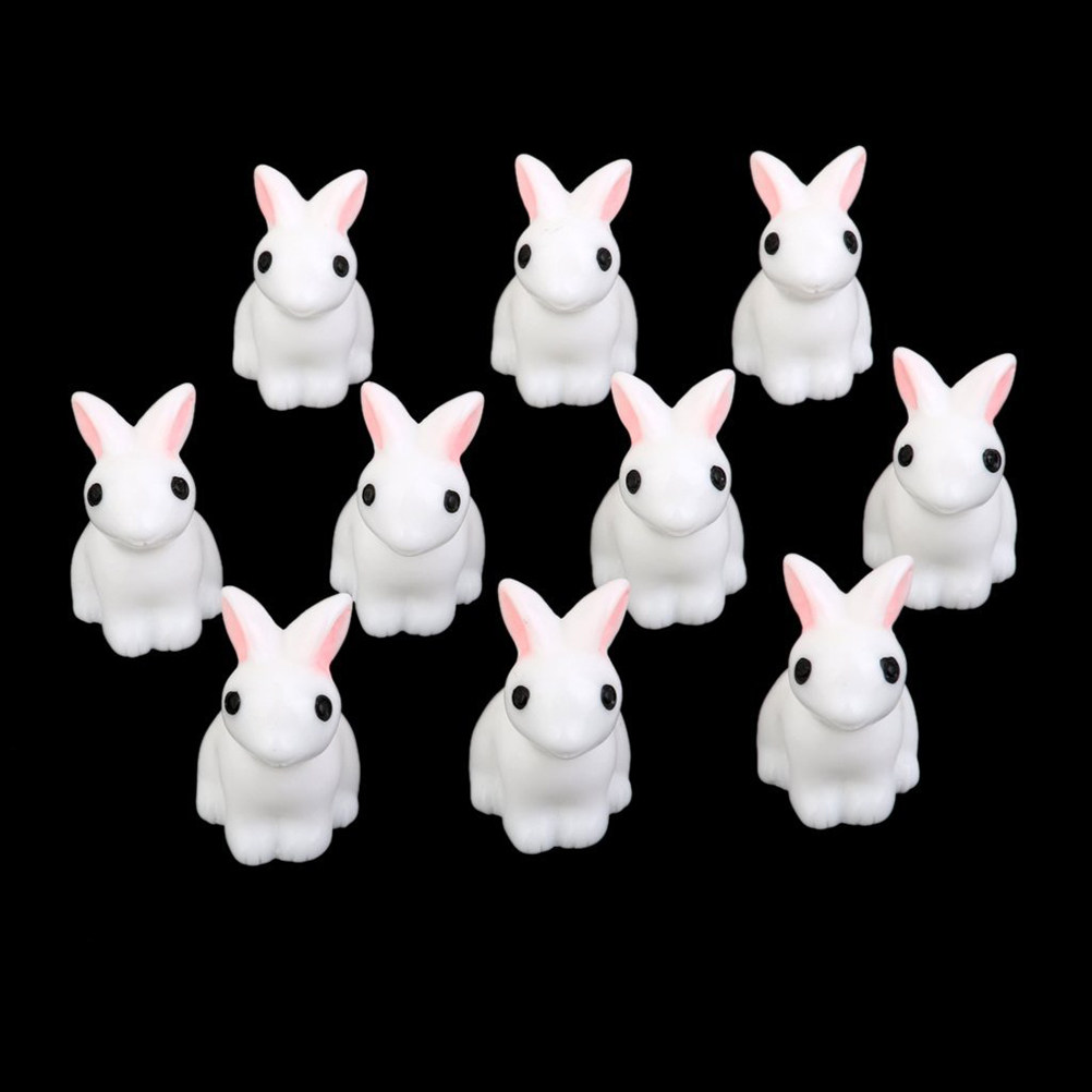 10Pcs Exquisite Mini Rabbits D - Bonsai Garden Landscape Design ulasan dan harga