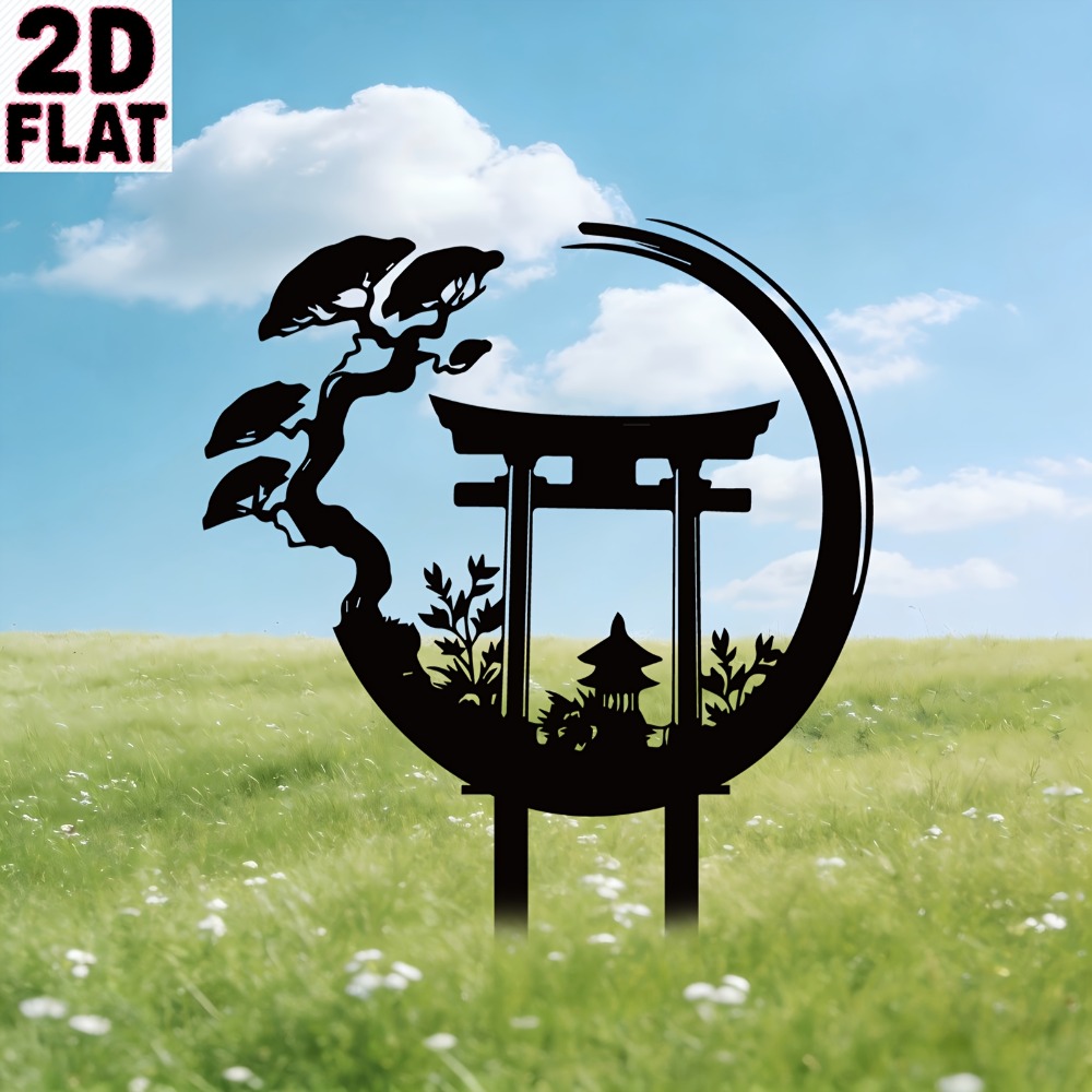 CIFBUY Metal Wall Art Torii Ga - Bonsai Garden Art ulasan dan harga