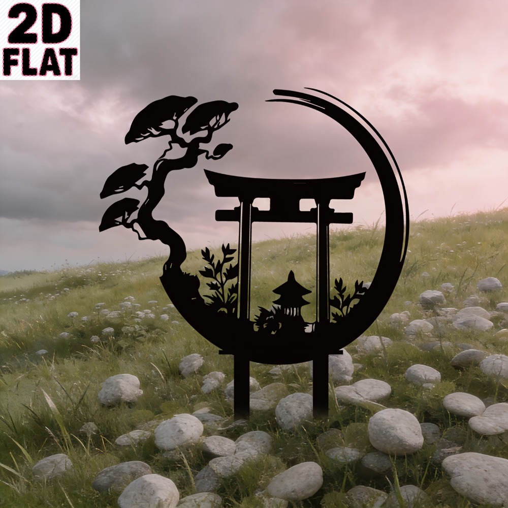 CIFBUY Metal Wall Art Torii Ga - Bonsai Garden Art ulasan dan harga