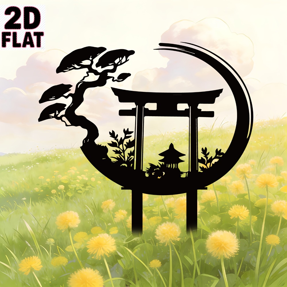 CIFBUY Metal Wall Art Torii Ga - Bonsai Garden Art ulasan dan harga