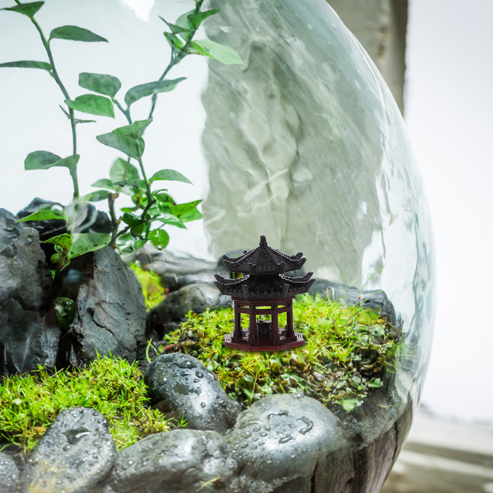Heavy-Duty Mini Pavilion Ornam - Bonsai Garden Landscape Design ulasan dan harga