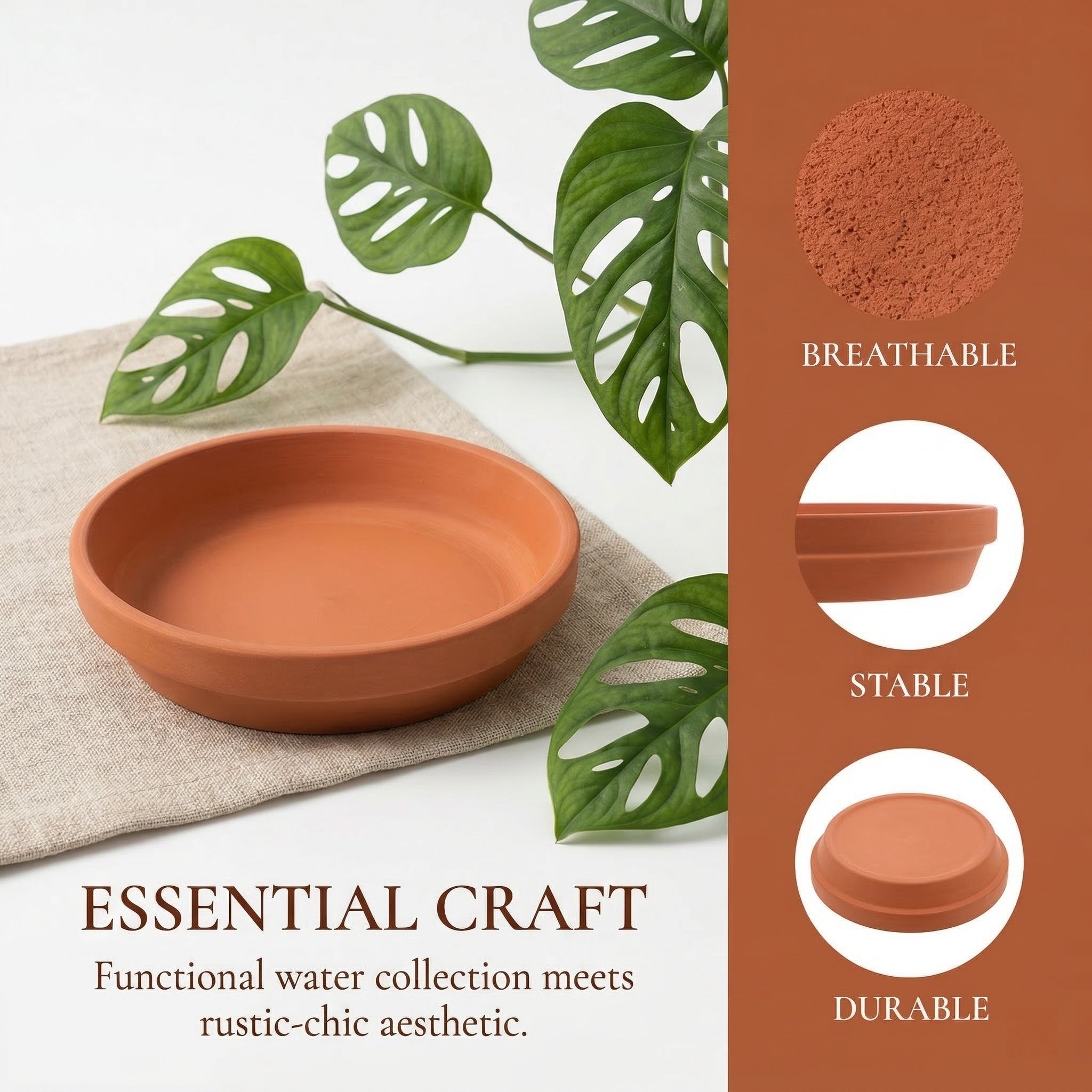 12pcs Plant Pot Saucers 11cm T - Drip Tray Saucer ulasan dan harga