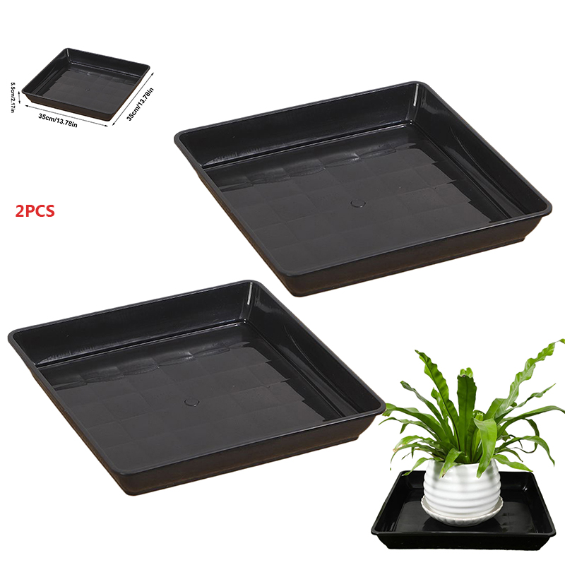 2 Pcs Flower Pot Base Thickene - Drip Tray Saucer ulasan dan harga