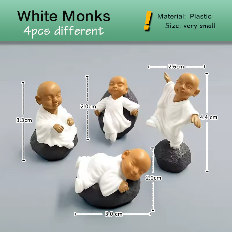 4pcs Chinese Kong Fu Monk Figu - Bonsai Garden Art ulasan dan harga
