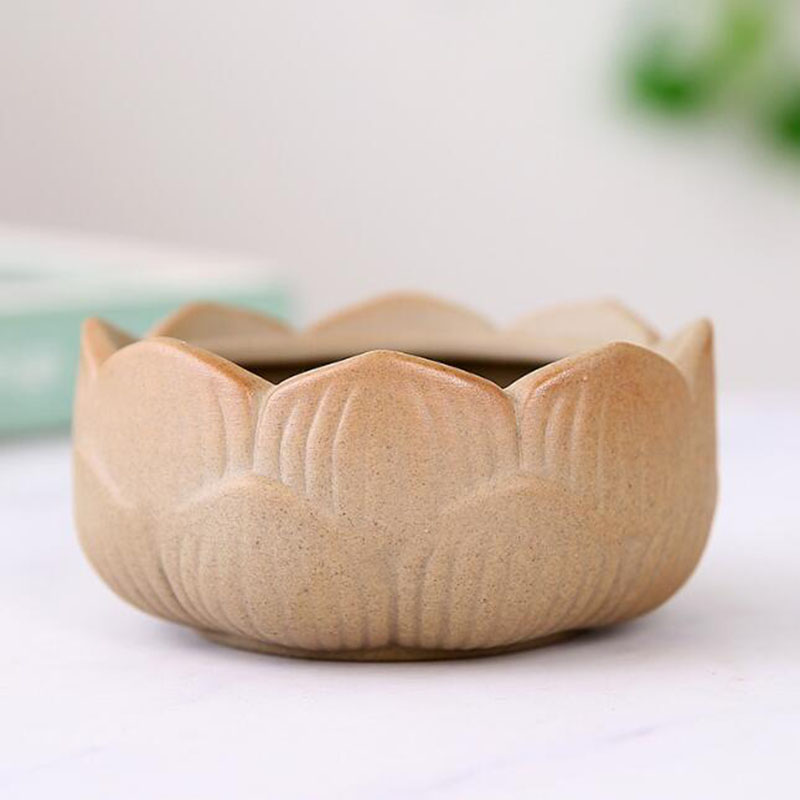 Coarse Pottery Lotus Green Pla - Bonsai Garden Art ulasan dan harga