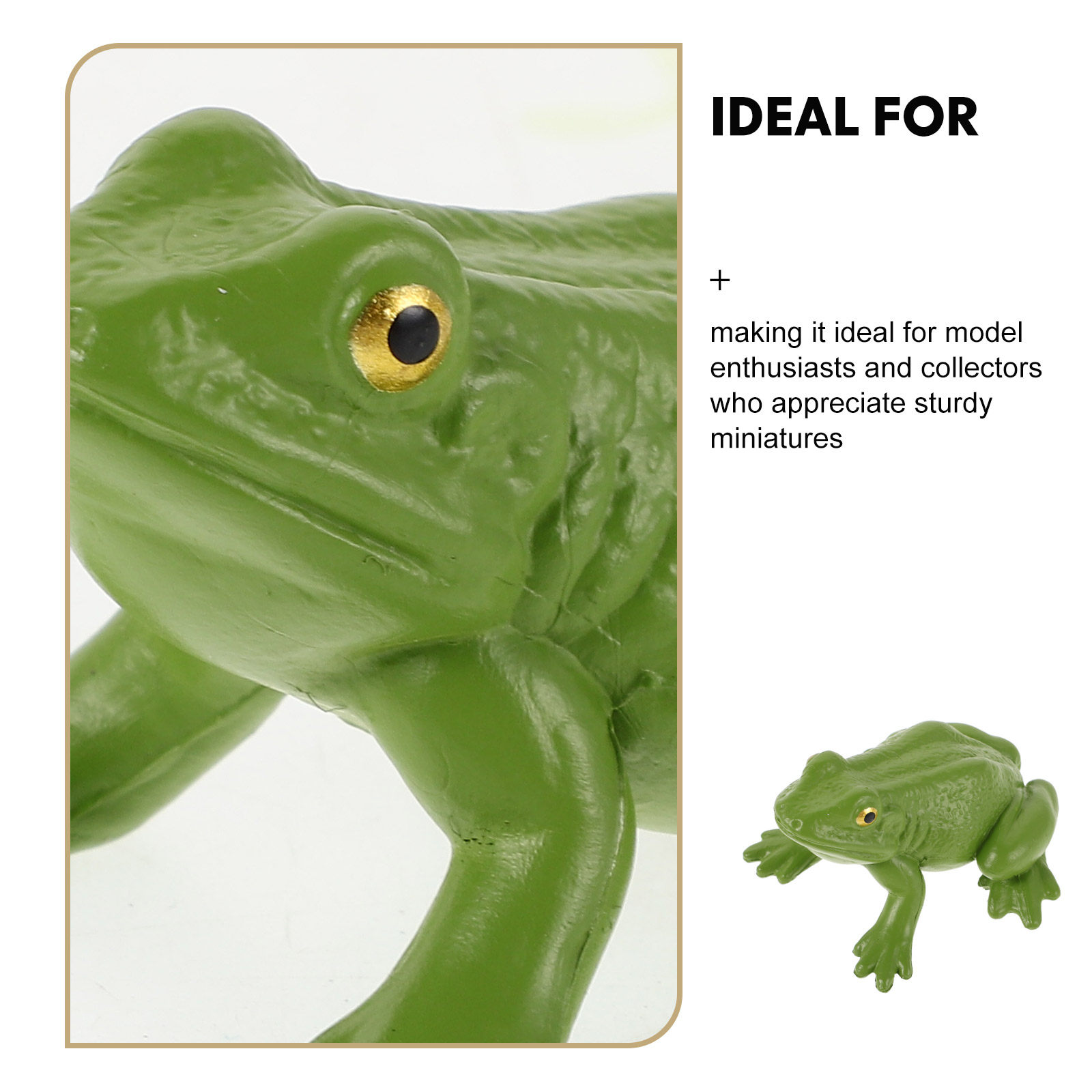 1Set Detailed Mini Frog Statue - Bonsai Garden Landscape Design ulasan dan harga