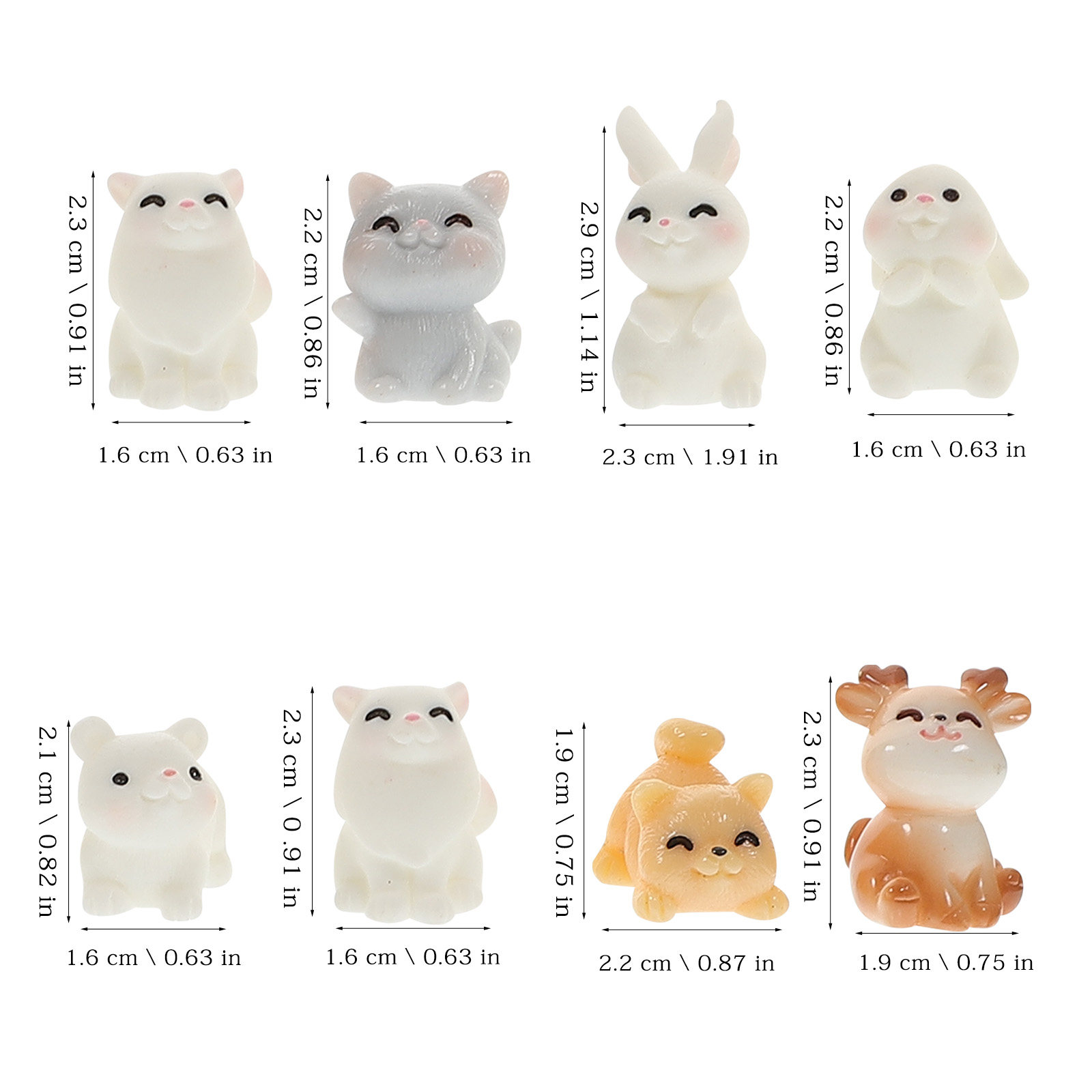 11Pcs Mini Animal Resin Orname - Bonsai Garden Landscape Design ulasan dan harga