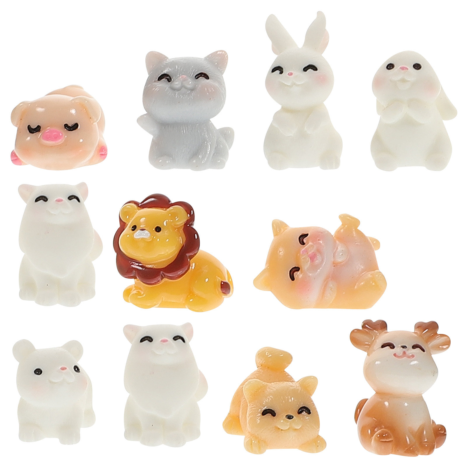 11Pcs Mini Animal Resin Orname - Bonsai Garden Landscape Design ulasan dan harga