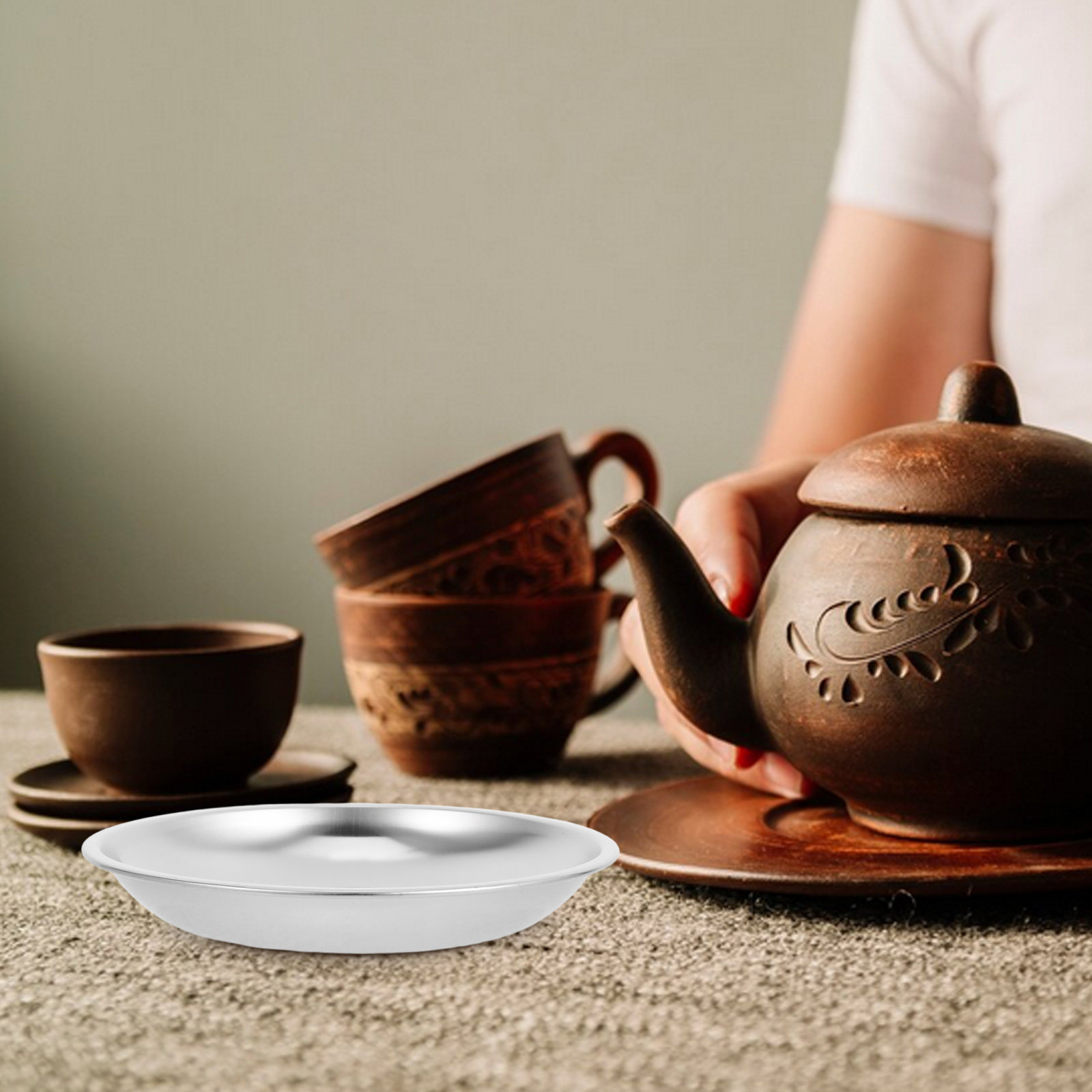Stainless Steel Tea Bag Saucer - Drip Tray Saucer ulasan dan harga
