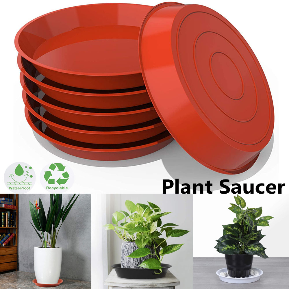 3Pcs Garden Round Flower Pot D - Drip Tray Saucer ulasan dan harga